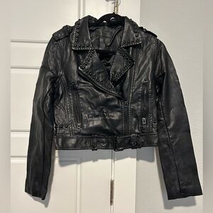 Blank NYC leather studded jacket